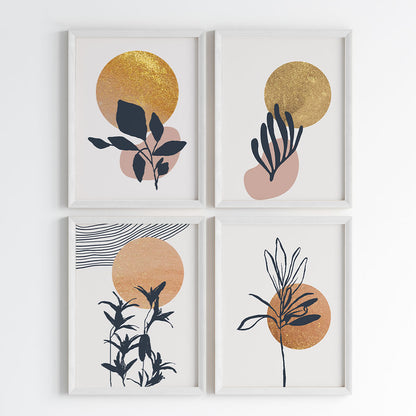 Abstract Solar Bloom Wall Art (Framed)