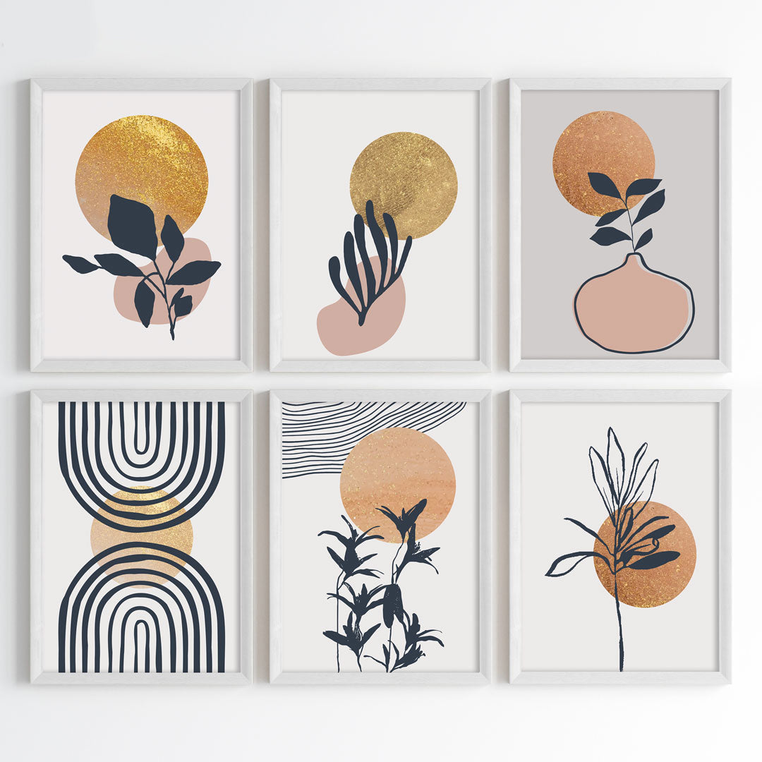 Abstract Solar Bloom Wall Art (Framed)