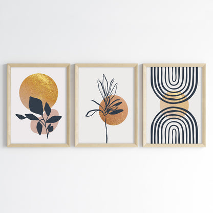 Abstract Solar Bloom Wall Art (Framed)