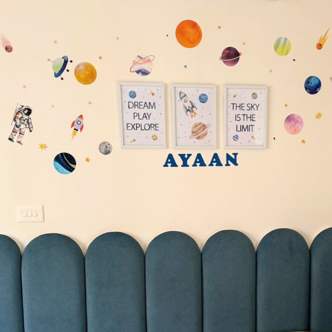 Space Adventure Personalized Wall Stickers