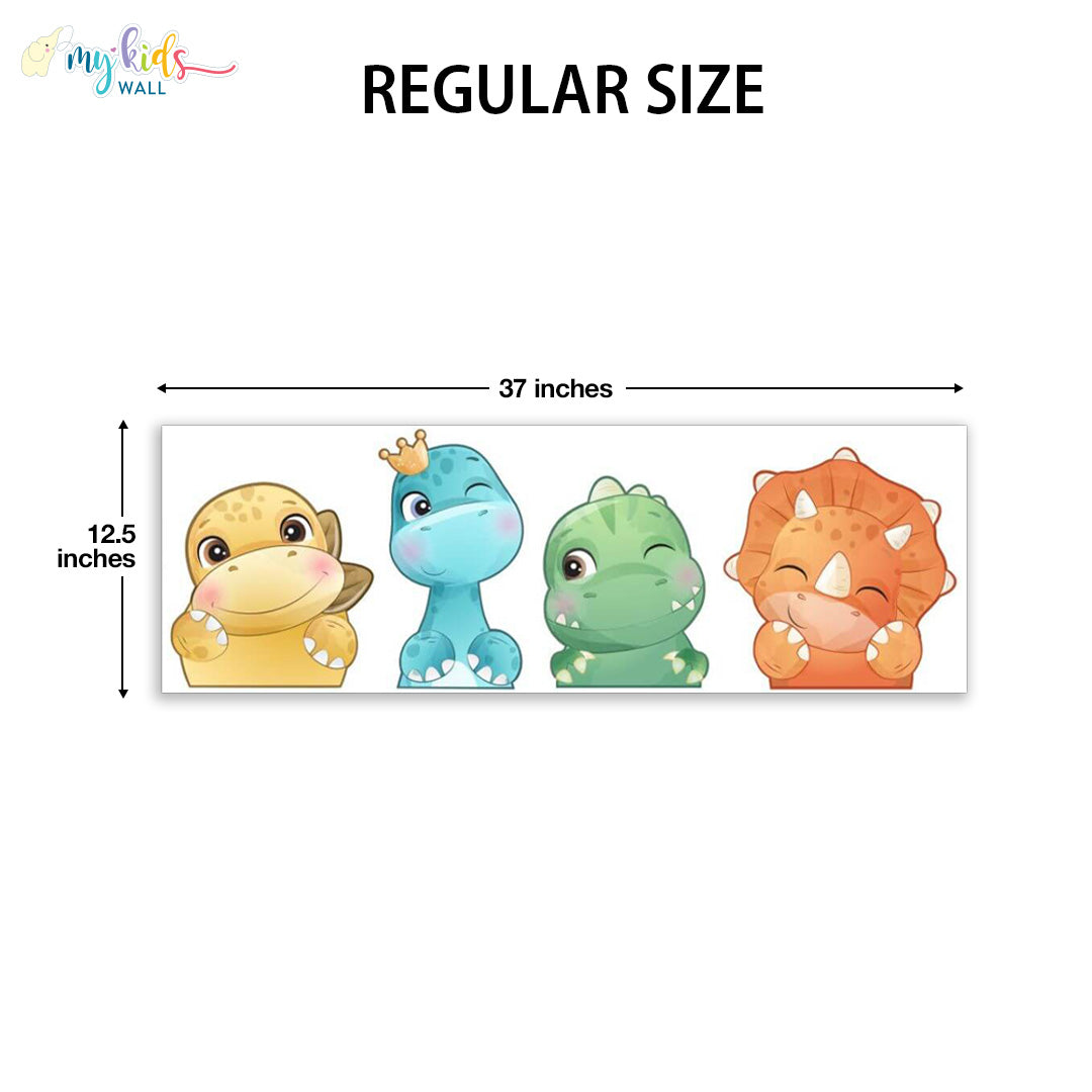 baby dinosaurs watercolor regular size wall stickers