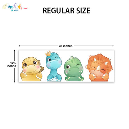 baby dinosaurs watercolor regular size wall stickers