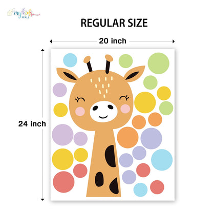 Smiling Baby Giraffe Personalized Wall Stickers