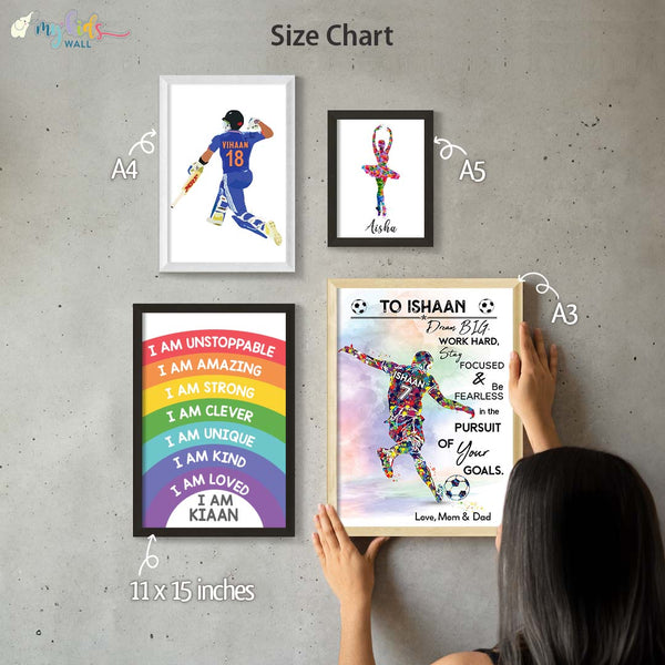 Birthday Return Gifts Customised Wall Art Sets (Framed)