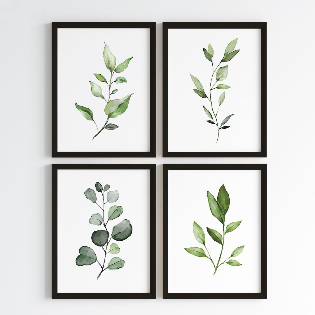 Botanical Bliss Wall Art (Framed Set of 4)
