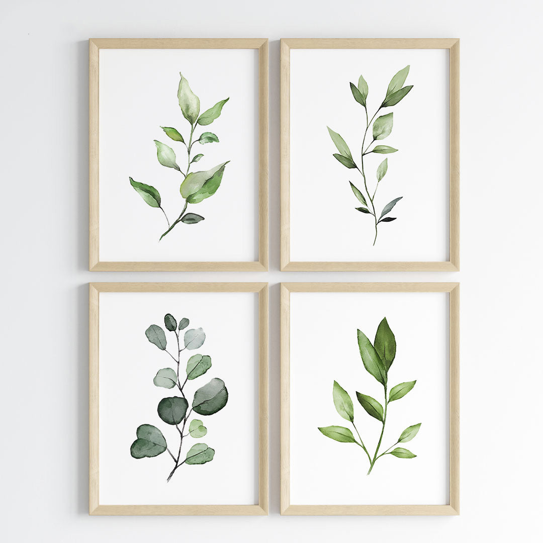 Botanical Bliss Wall Art (Framed Set of 4)