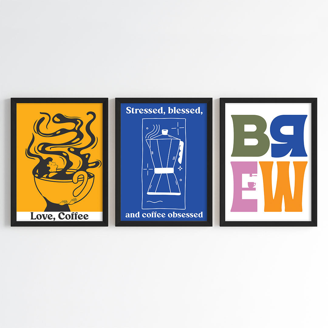 Caffeine Culture Wall Art Set (Framed)