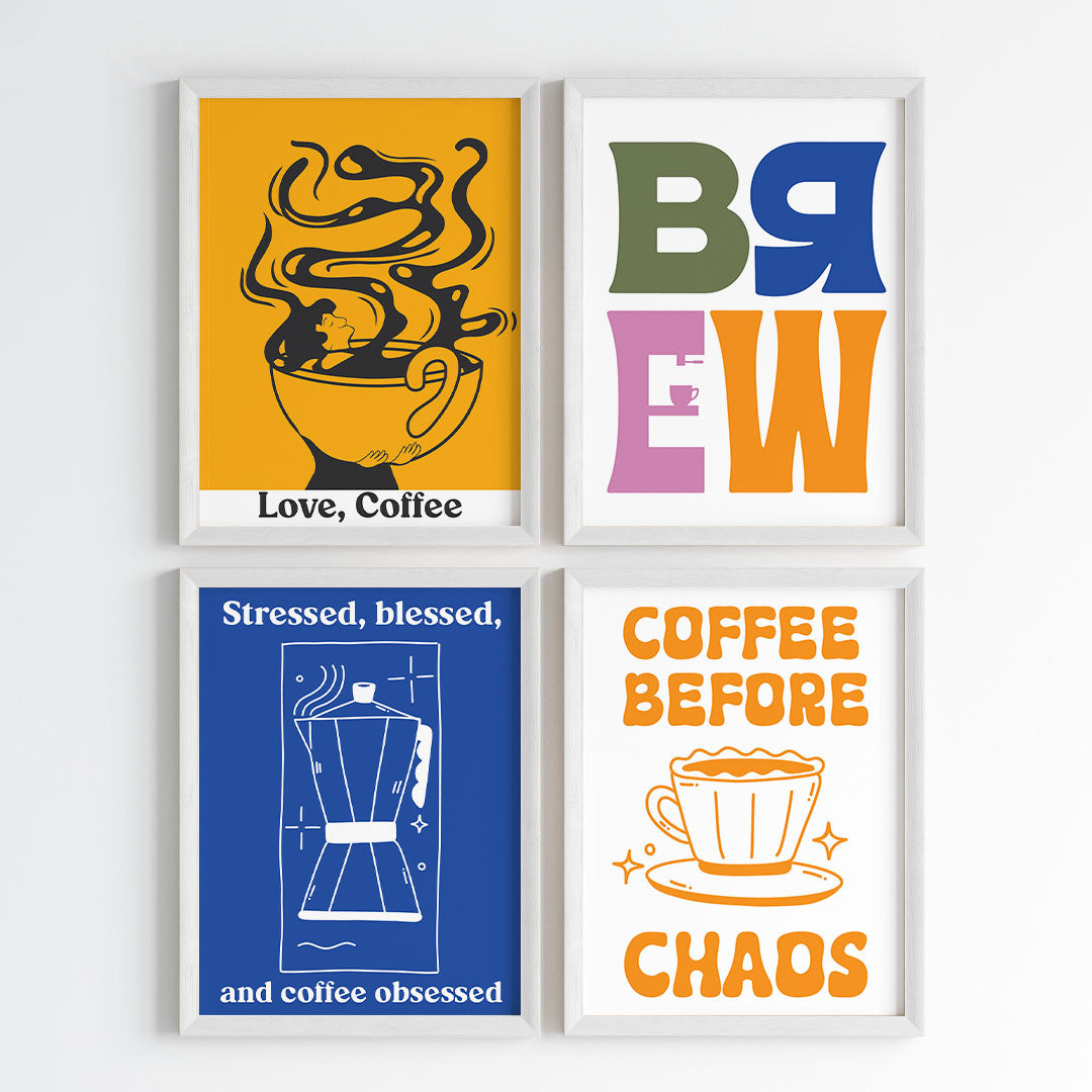 Caffeine Culture Wall Art Set (Framed)