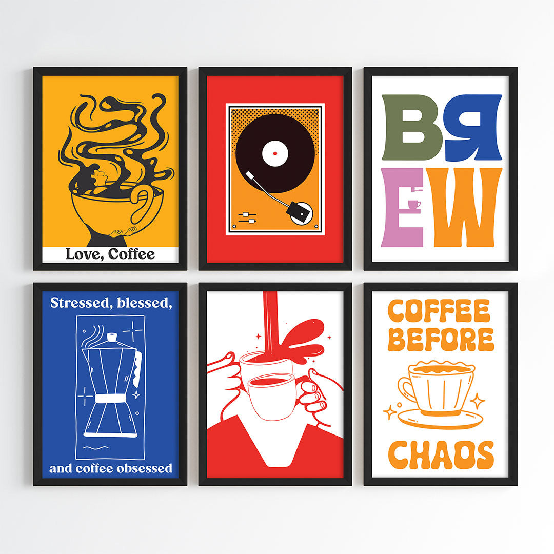 Caffeine Culture Wall Art Set (Framed)
