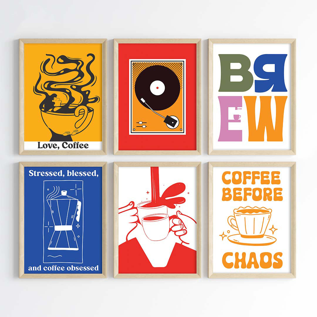 Caffeine Culture Wall Art Set (Framed)