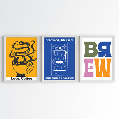 Caffeine Culture Wall Art Set (Framed)