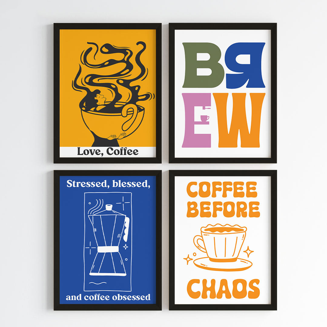 Caffeine Culture Wall Art Set (Framed)