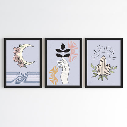 Celestial Balance Wall Art (Framed Set of 3)
