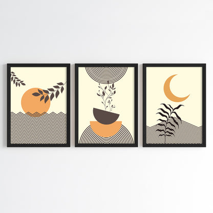 Celestial Botanicals Wall Art (Framed Set of 3)