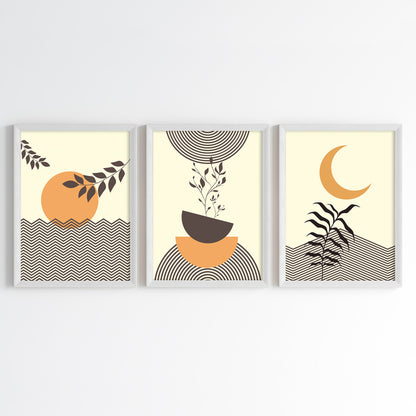Celestial Botanicals Wall Art (Framed Set of 3)