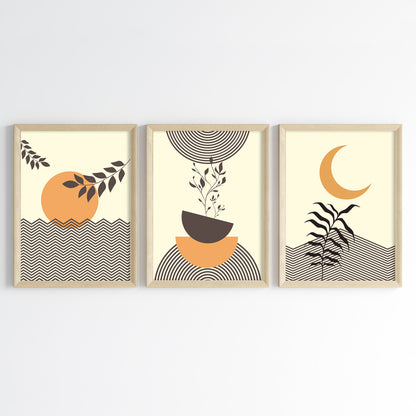Celestial Botanicals Wall Art (Framed Set of 3)