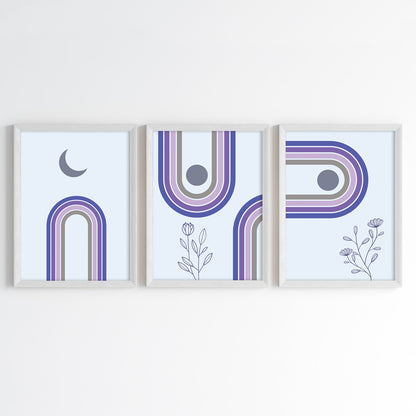 Celestial Pathway Wall Art (Framed Set of 3)