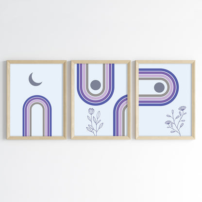 Celestial Pathway Wall Art (Framed Set of 3)