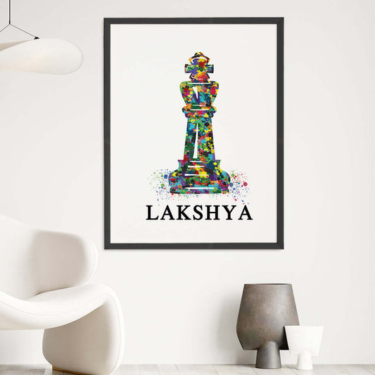 Chess Theme Frame Chess Player Boy and Girl Wall Art | Chess Queen Wall Art – My Kids Wall