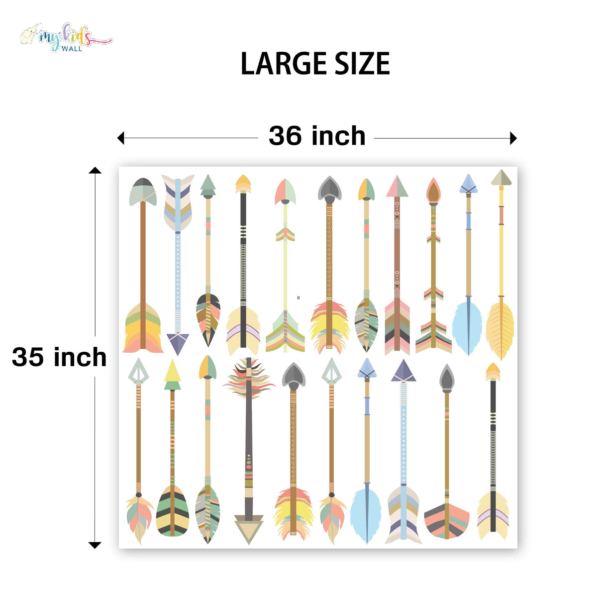 Colorful Arrows Personalized Wall Stickers