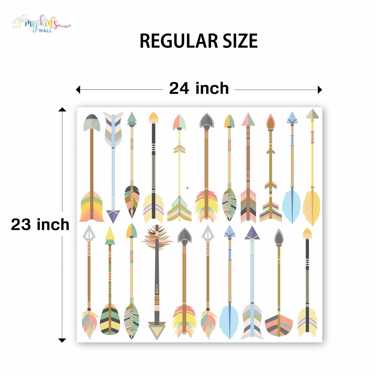 Colorful Arrows Personalized Wall Stickers