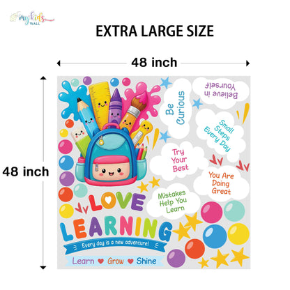 Colorful Educational Learning Personalized Wall Stickers
