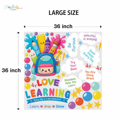 Colorful Educational Learning Personalized Wall Stickers
