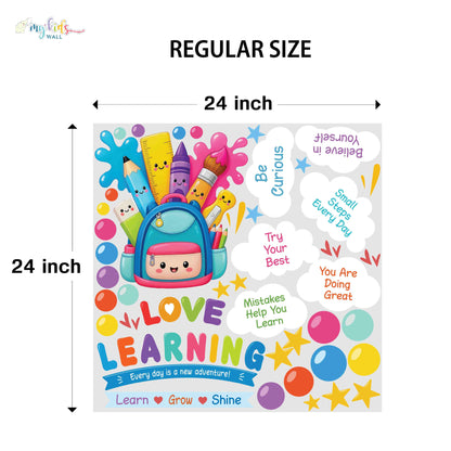 Colorful Educational Learning Personalized Wall Stickers