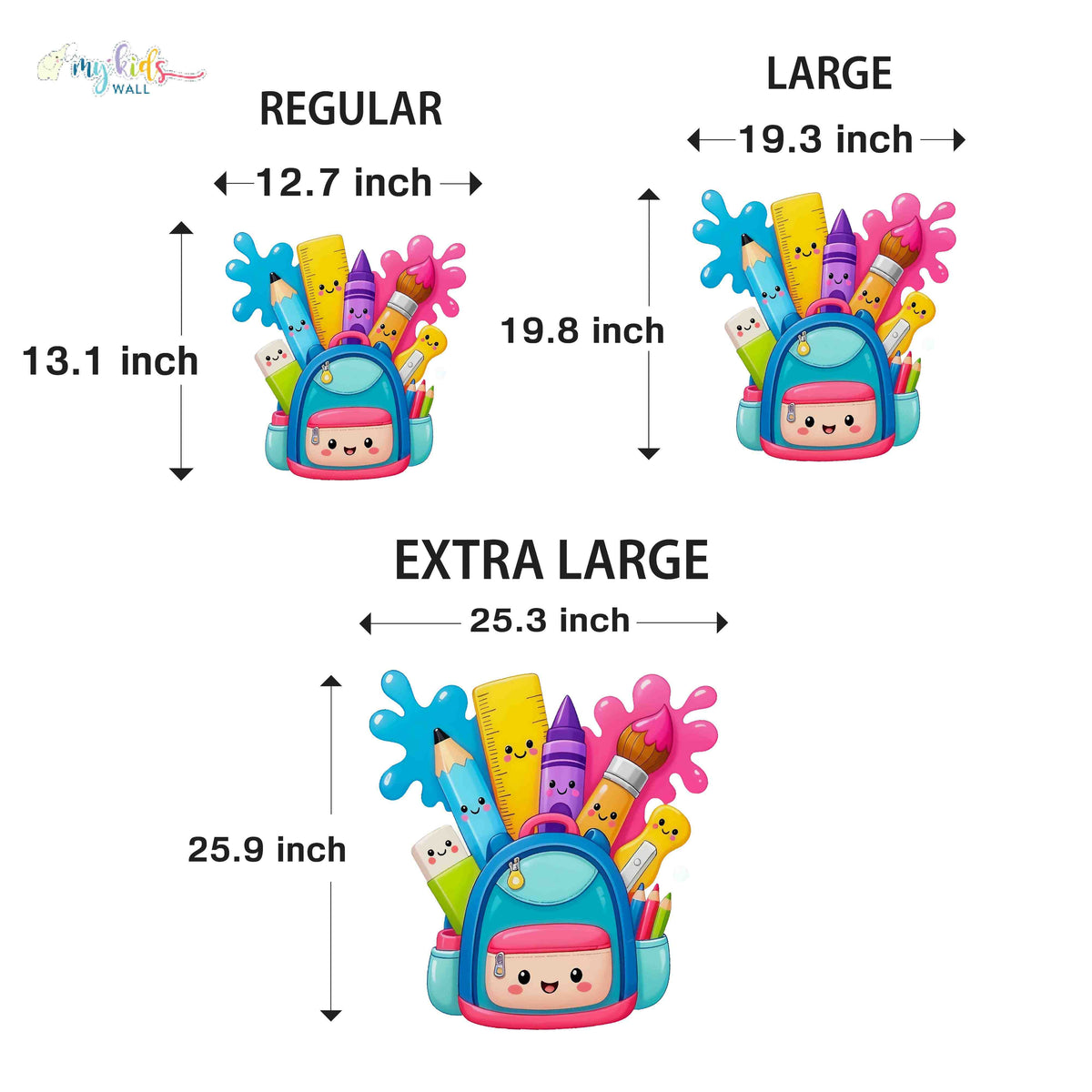 Colorful Educational Learning Personalized Wall Stickers
