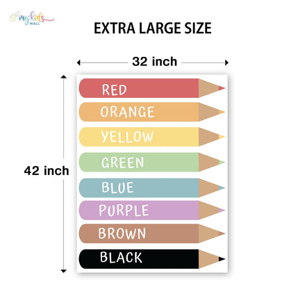 Colorful Pencils Personalized Wall Stickers