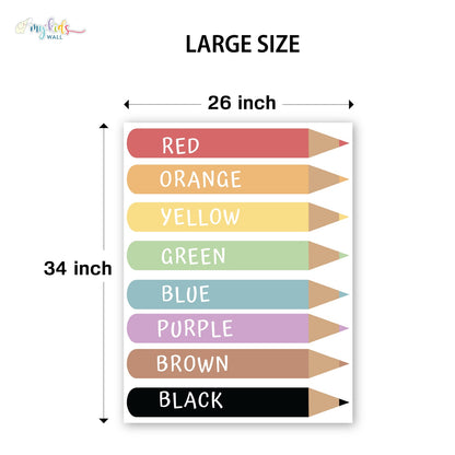 Colorful Pencils Personalized Wall Stickers