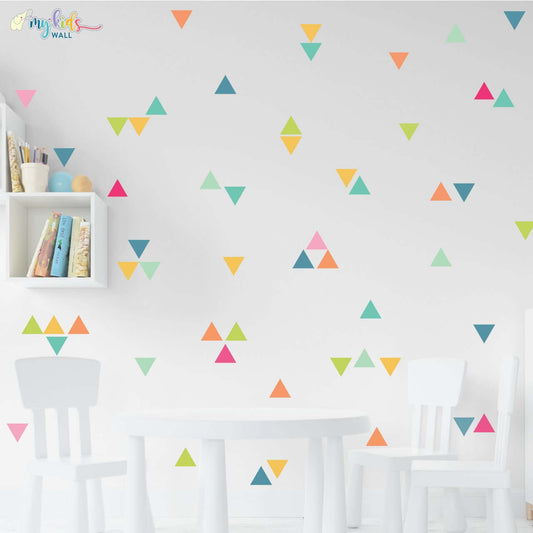 Colorful Triangles Wall Stickers