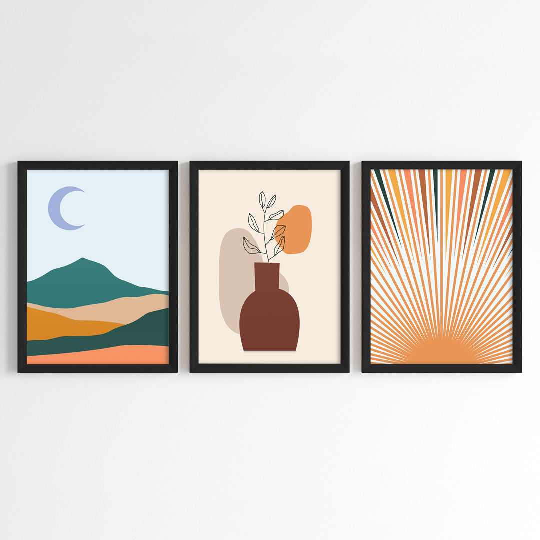 Cosmic Dawn Wall Art (Framed Set of 3)