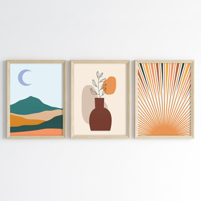 Cosmic Dawn Wall Art (Framed Set of 3)