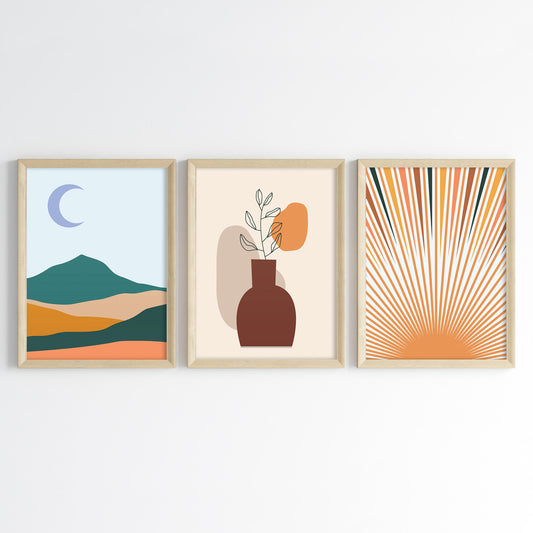 Cosmic Dawn Wall Art (Framed Set of 3)
