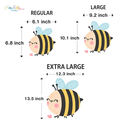 Cute Bees & Honey Garden Personalized Wall Stickers
