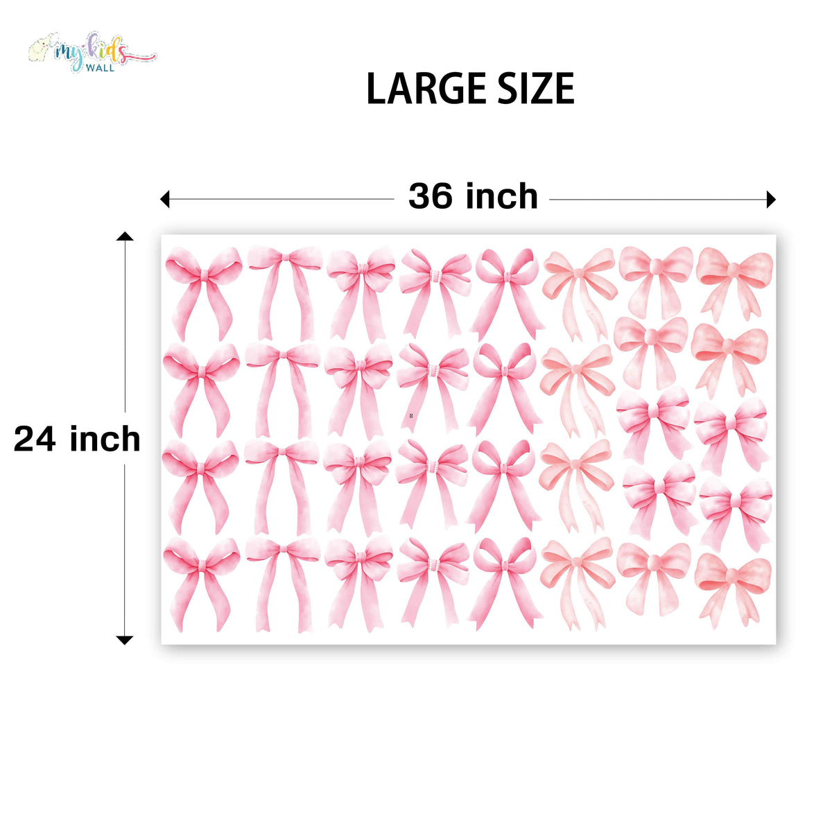 Cute Bow Ribbons Personalized Wall Stickers