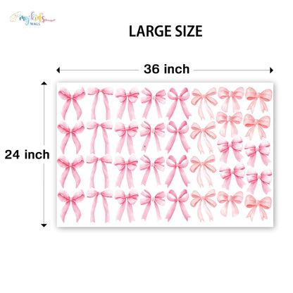 Cute Bow Ribbons Personalized Wall Stickers
