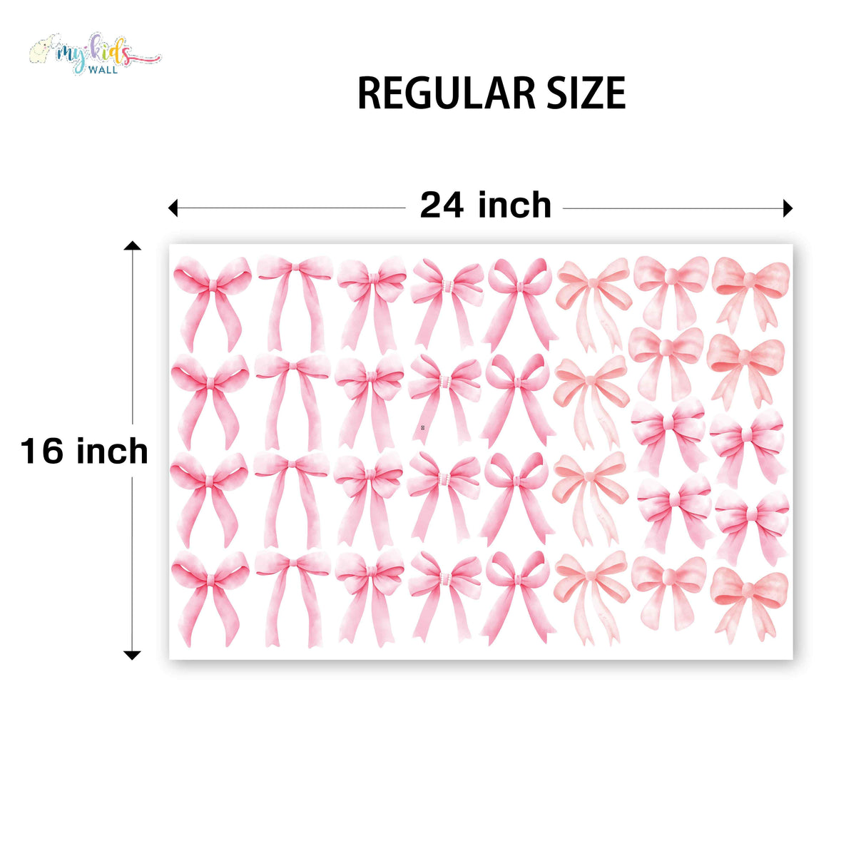 Cute Bow Ribbons Personalized Wall Stickers