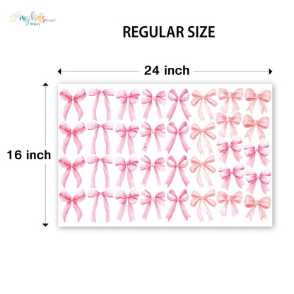 Cute Bow Ribbons Personalized Wall Stickers