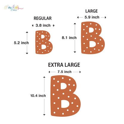 Cute Illustrative Alphabets Personalized Wall Stickers