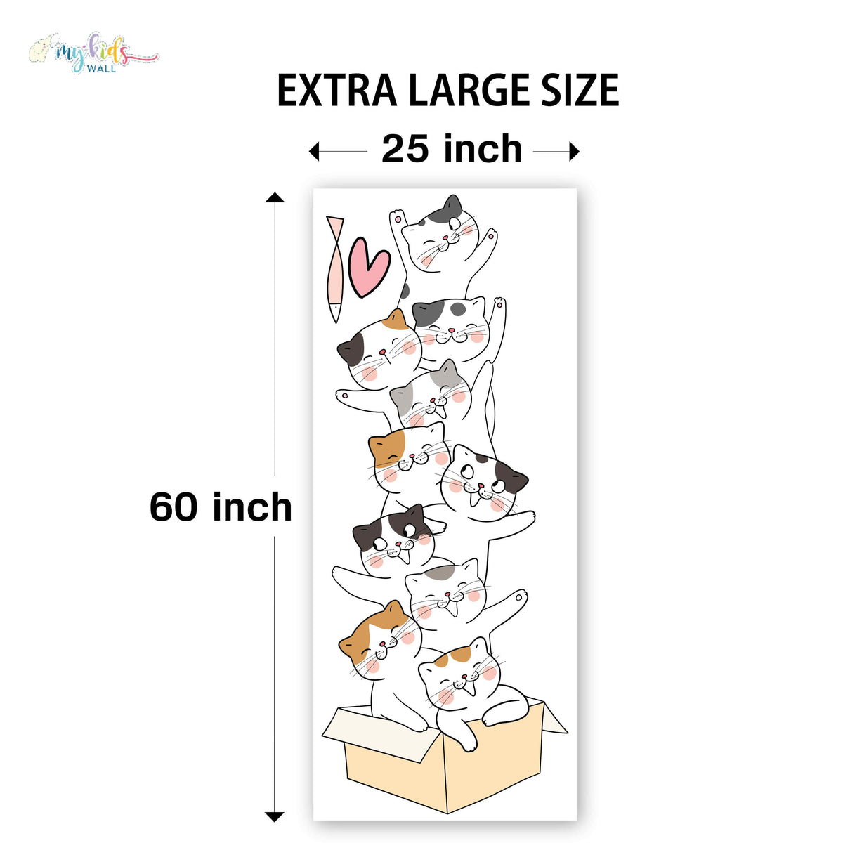 Cute Kitten Tower Personalized Wall Stickers