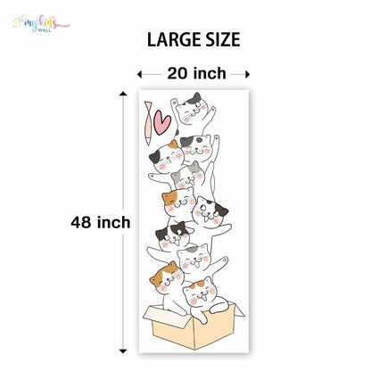 Cute Kitten Tower Personalized Wall Stickers