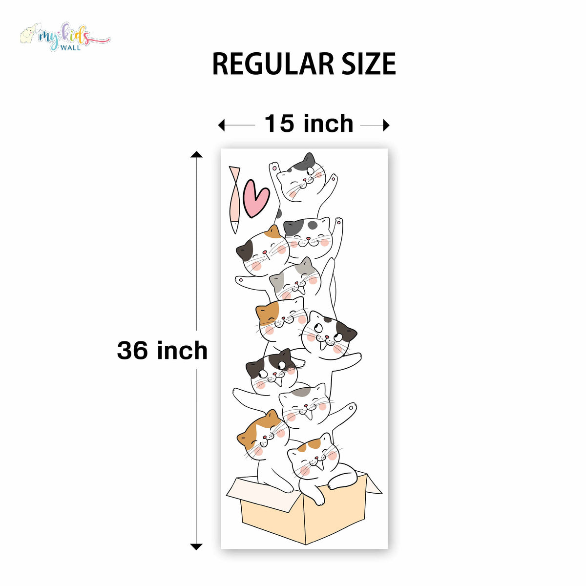 Cute Kitten Tower Personalized Wall Stickers