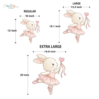 Cute Rabbit Fairy Princesses Personalized Wall Stickers