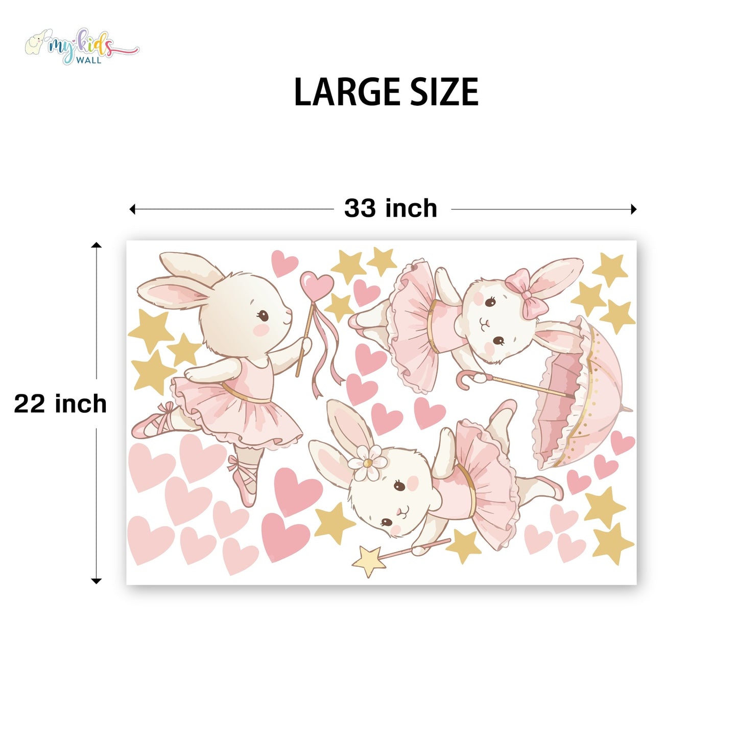 Cute Rabbit Fairy Princesses Personalized Wall Stickers