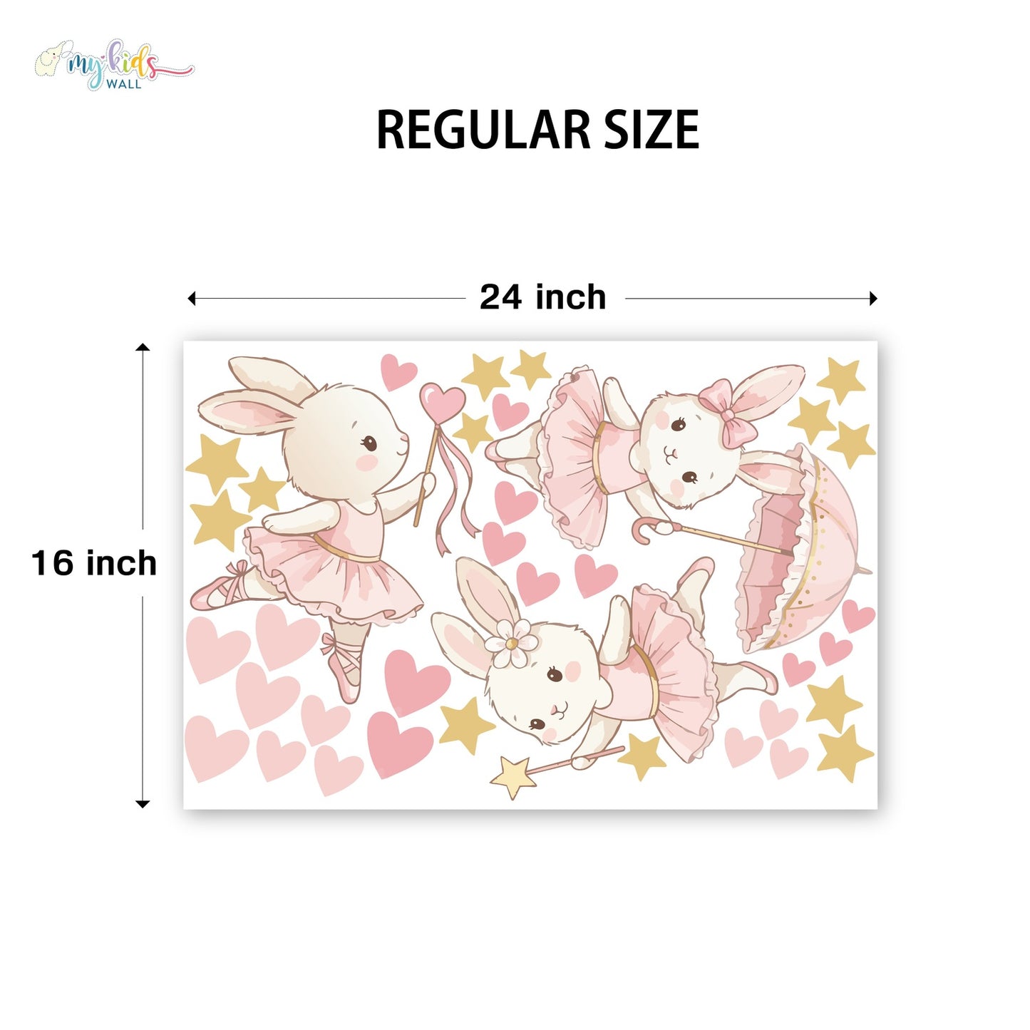 Cute Rabbit Fairy Princesses Personalized Wall Stickers