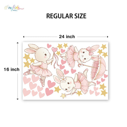 Cute Rabbit Fairy Princesses Personalized Wall Stickers