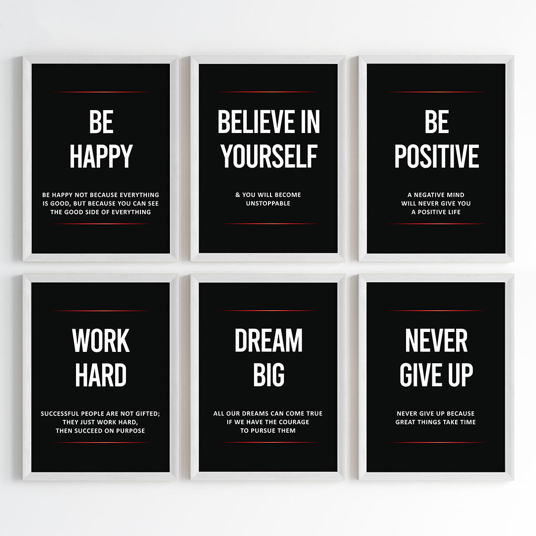 Daily Inspiration for Success Wall Art (Framed)