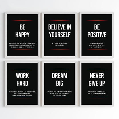 Daily Inspiration for Success Wall Art (Framed)